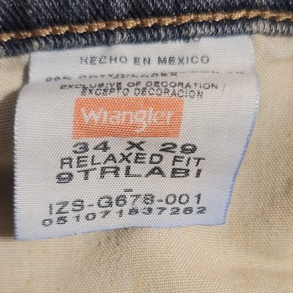 Wrangler Relaxed Fit, Straight Leg Jeans 34 x 29 - Picture 3 of 4